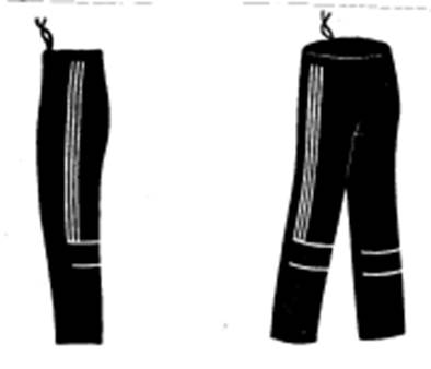 A pair of black pants

Description automatically generated